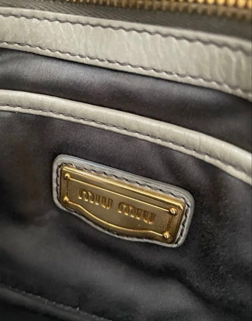 miumiu トートバッグ 2way ベージュ