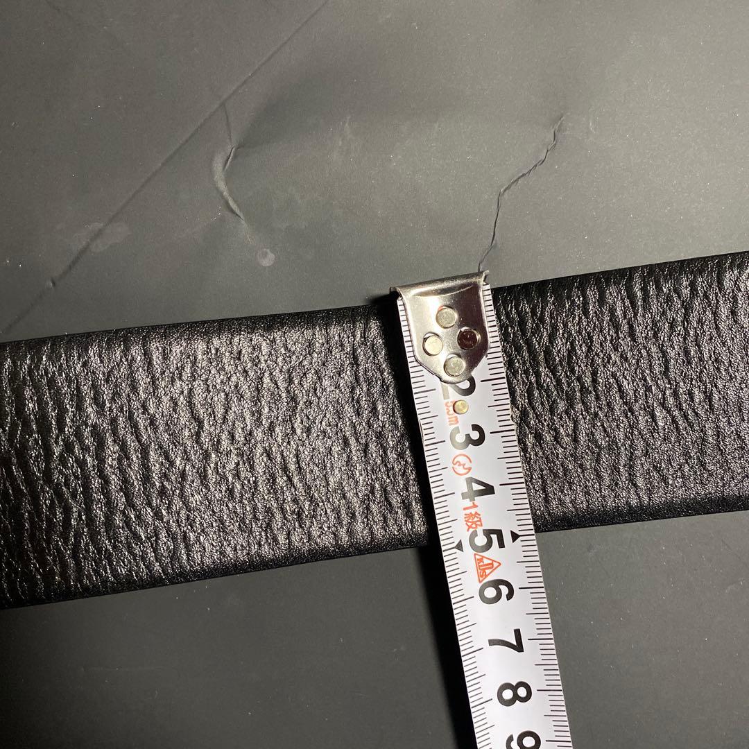 CHANEL ブラックレザーベルト CCロゴ