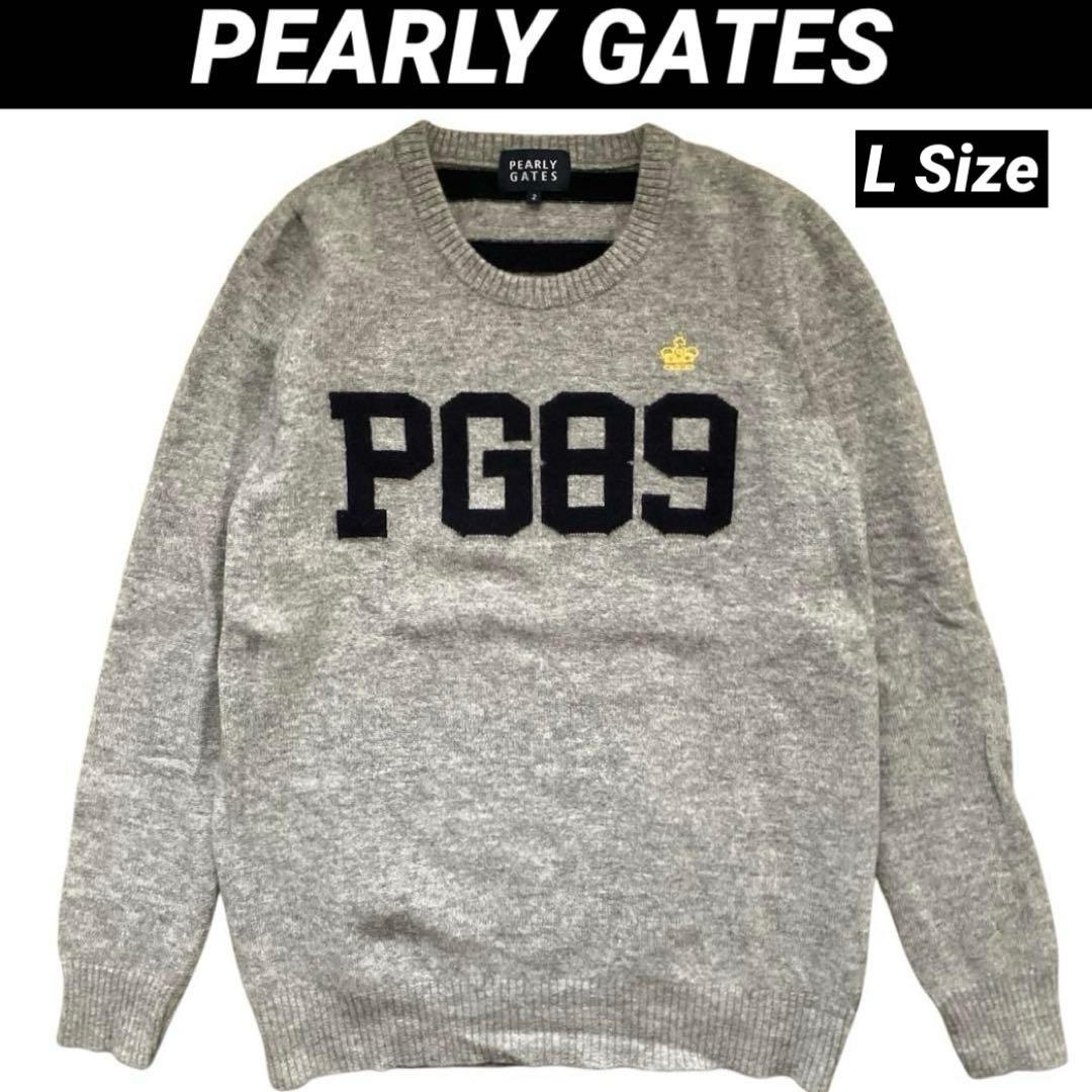 【美品】 PEARLY GATES レディース 長袖 カシミヤ セーター L