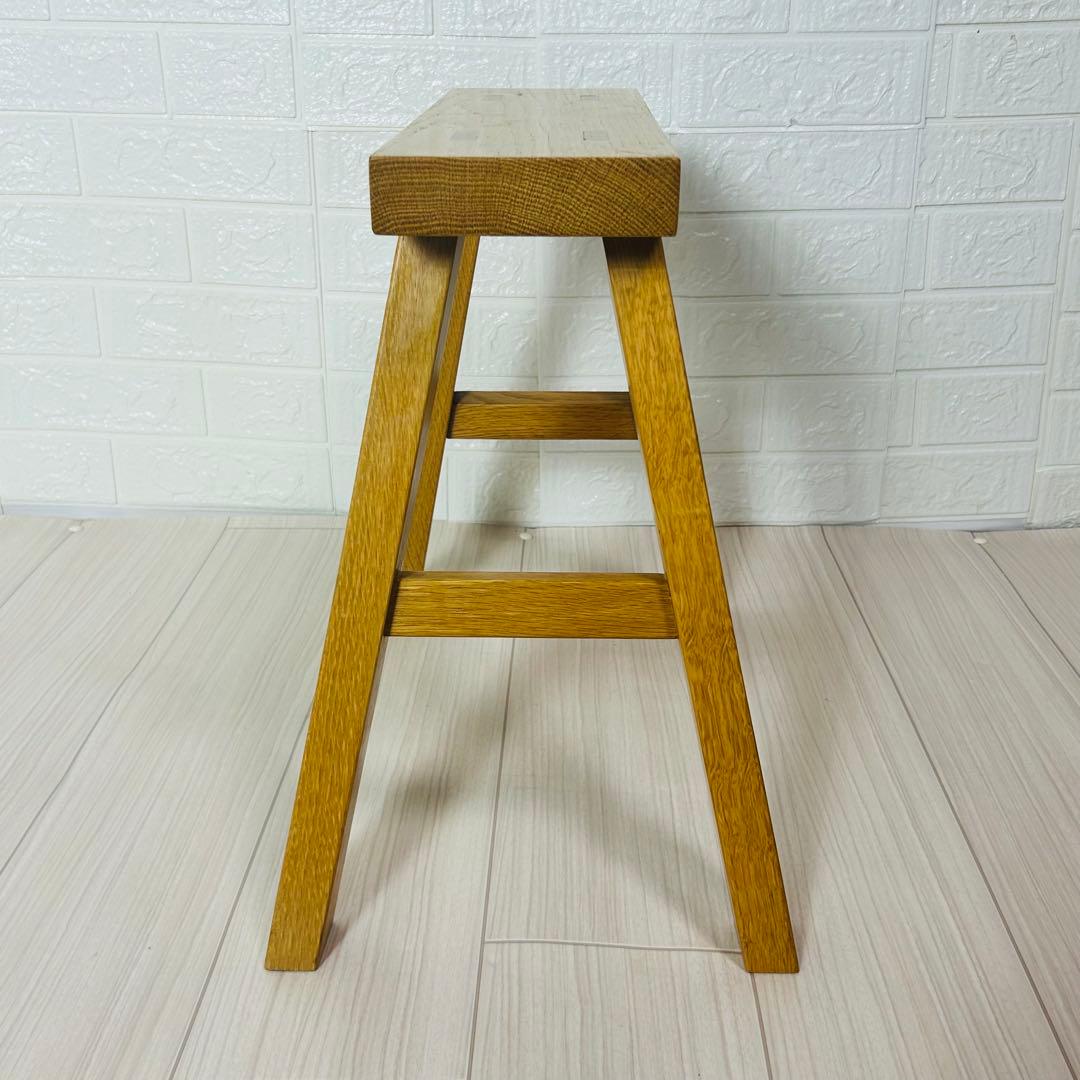 廃盤　良品計画　無垢材ベンチ オーク材 小 ミニベンチ 木製 天然木