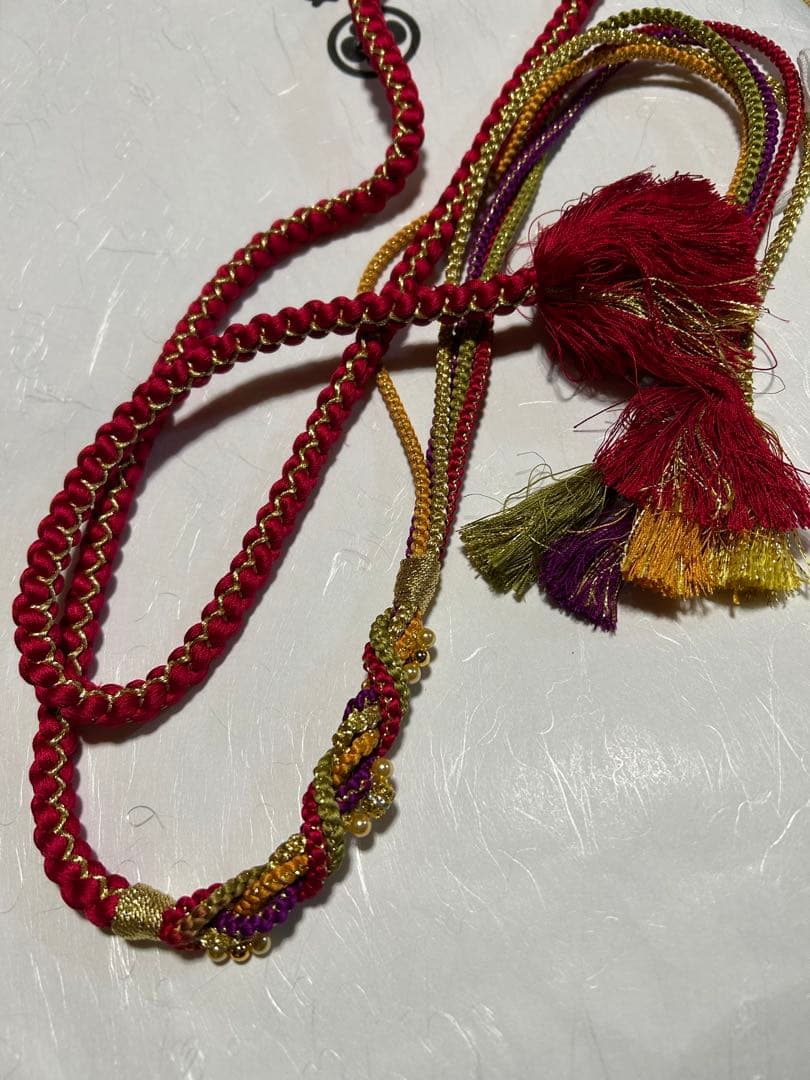 振袖セット　着物友禅振袖 西陣織帯 正絹帯揚げ　帯締め　重襟 のセット 成人式