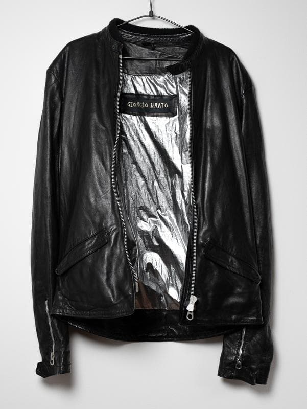 GIORGIO BRATO ジョルジオ ブラート ライダースジャケット ブラック