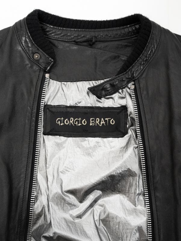 GIORGIO BRATO ジョルジオ ブラート ライダースジャケット ブラック