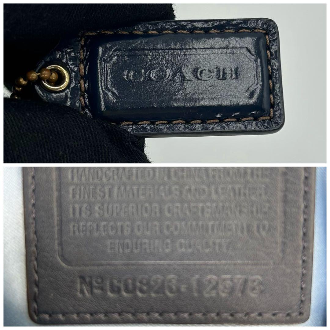 COACH コーチ ショルダーバッグ ネイビー デニム