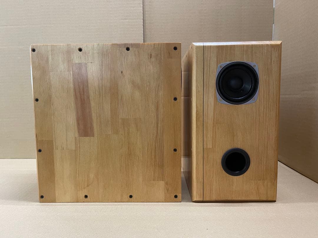 Wバスレフバックロード8cmユニット搭載 自作スピーカー