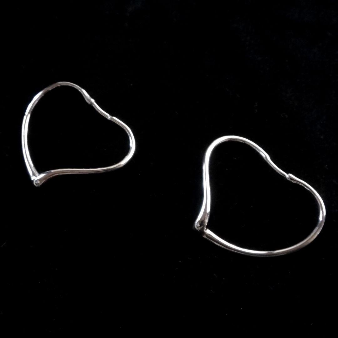 ティファニー　オープンハートフープピアス　スモール　S　スターリングシルバー