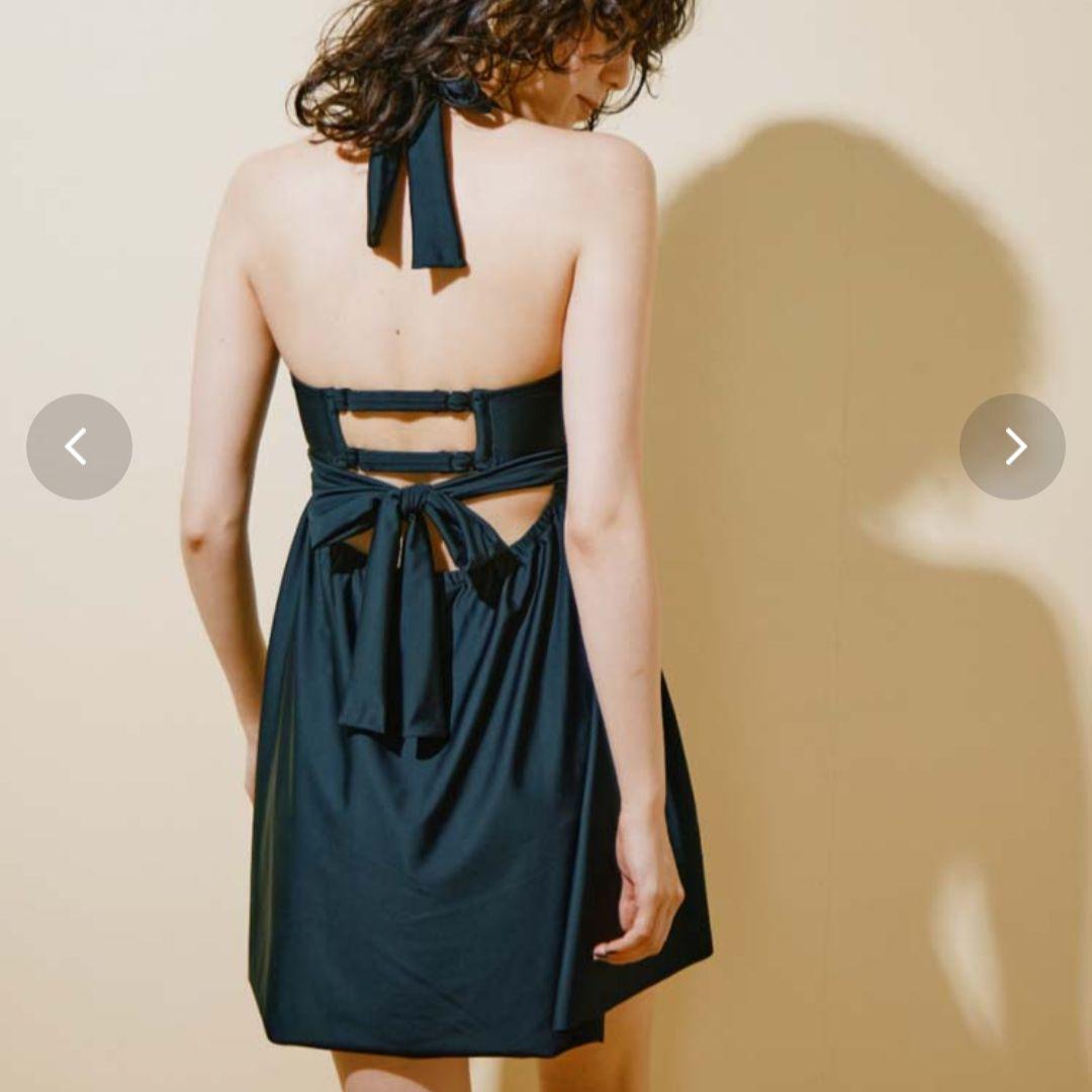 クロスワイヤーAライン　水着　9D-M　ブラック