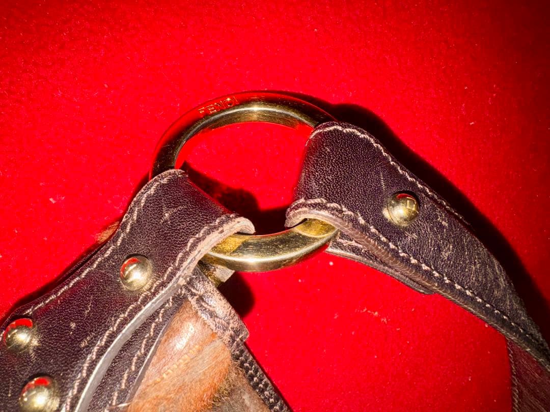 フェンディ ラビットファー ショルダーバッグ