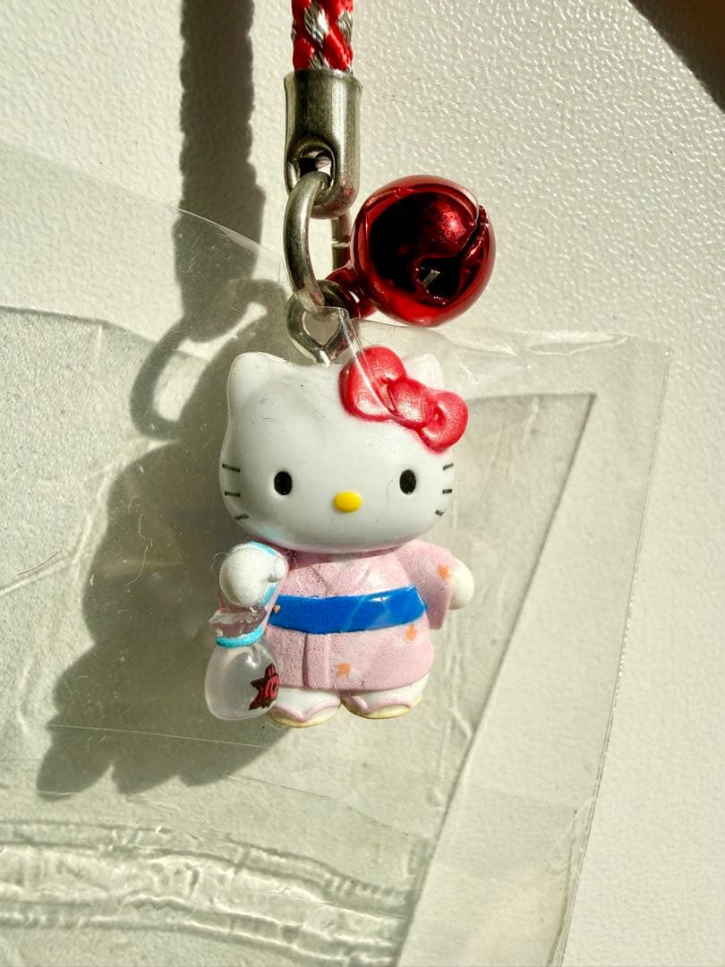 熱海限定　熱海　2007 浴衣　ご当地キティ根付け