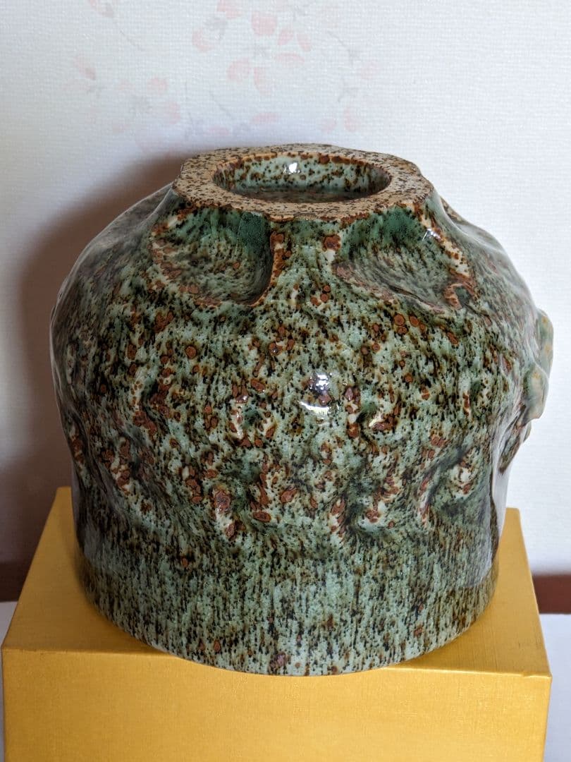 ♦相馬焼珍物 レア物大堀相馬焼 相馬駒焼 抹茶碗 茶碗 茶道具 古美術品 骨董品