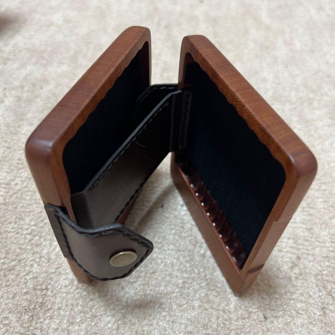 LIFE シガレットケース　マホガニー製ハンドメイド