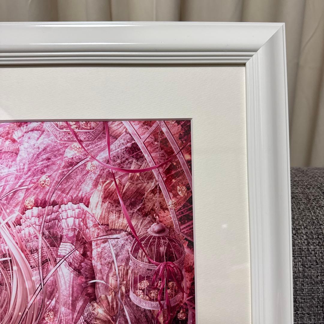 直筆サイン入り てぃんくる BIANCO AUDACE 複製原画 軸中心派