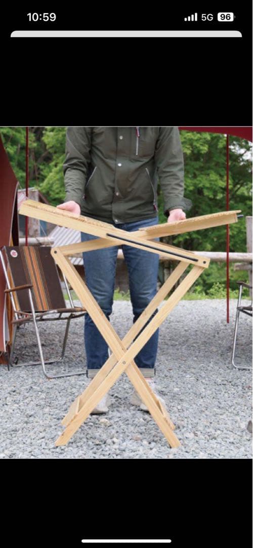 ぱるんさん専用2台購入木製折りたたみテーブルVALVE折りたたみテーブル、