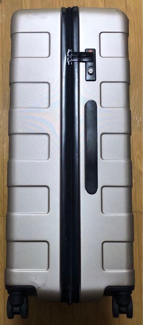 無印良品　キャリーケース 大型　88L ベージュ　スーツケースカバー付き