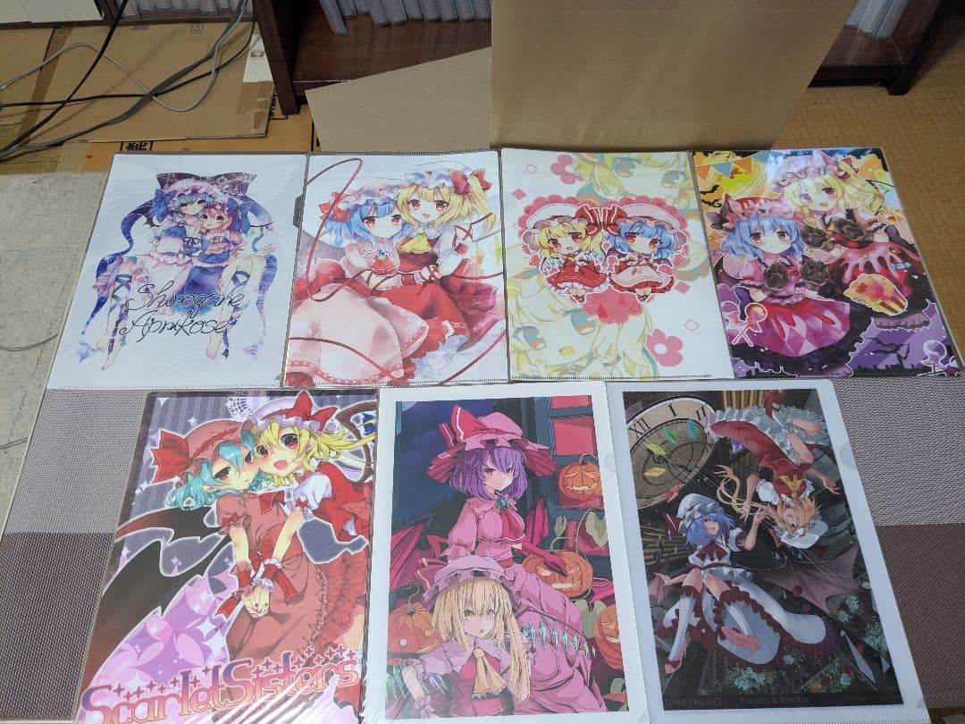 東方project　レミリア＆フラン　A4クリアファイルセット3