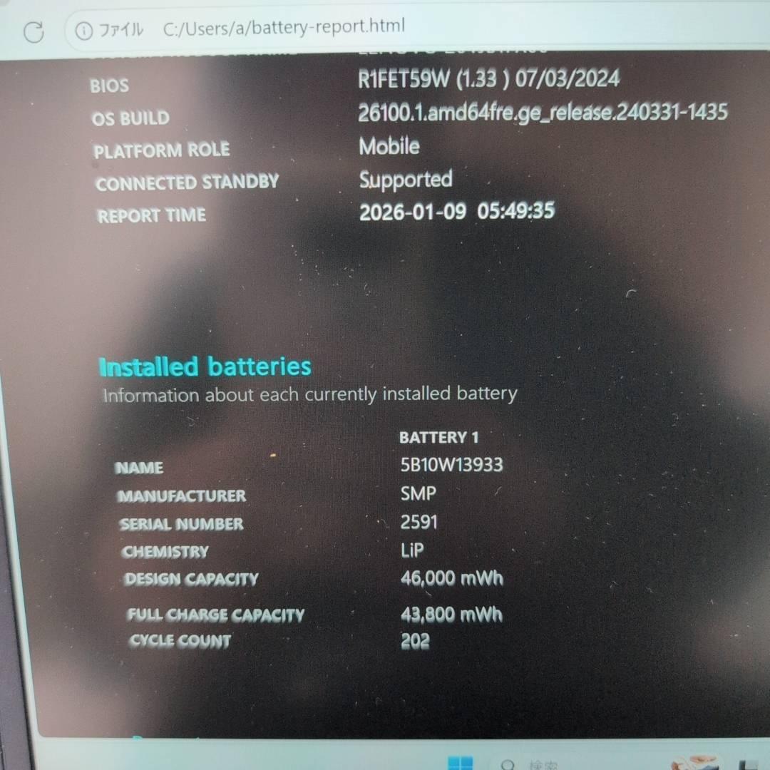 Corei7 16G/512GB Lenovo ThinkPad ノートパソコン