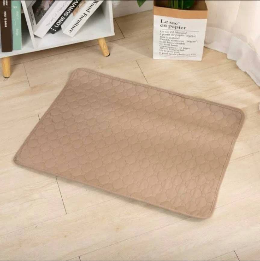 ベージュ 2枚 洗える ペットマット ペットシーツ トイレシート 防水 犬 猫