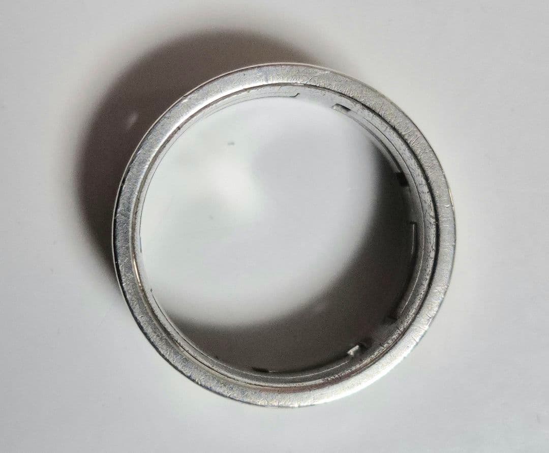 エルメス ムーブアッシュ リング シルバー×クリーム 9号相当 HERMES