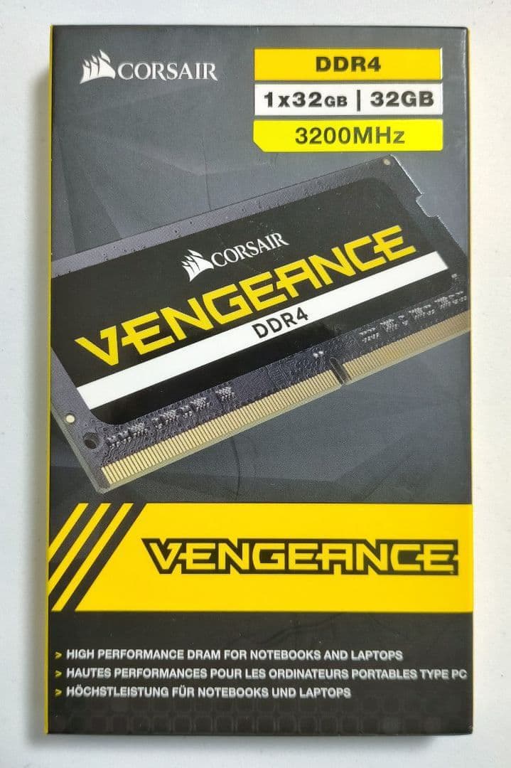 Corsair DDR4 3200 32GBx1枚 ノートパソコン用メモリー