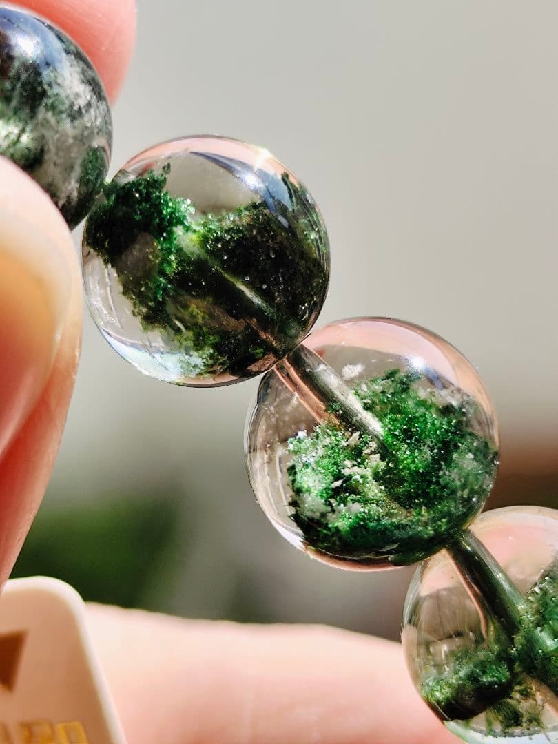 グリーンガーデンクォーツ 10ミリ K00688◆透明感◆