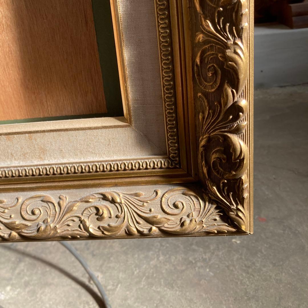 大型 F80号 油彩額縁 ゴールドフレーム 金装飾 埼玉県 川越市 引き取り可