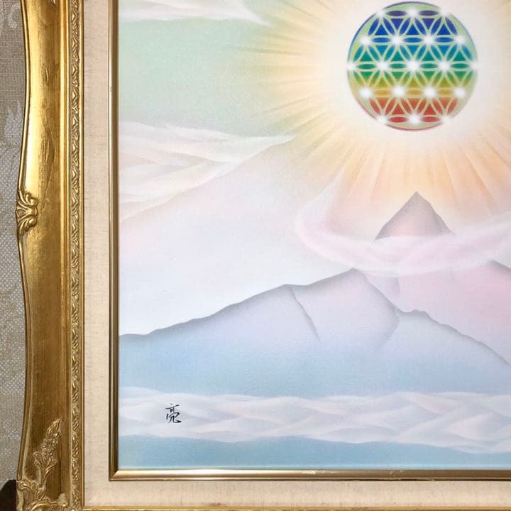新春SALE☆エナジーアートエベレスト曼荼羅フラワーオブライフ F10号