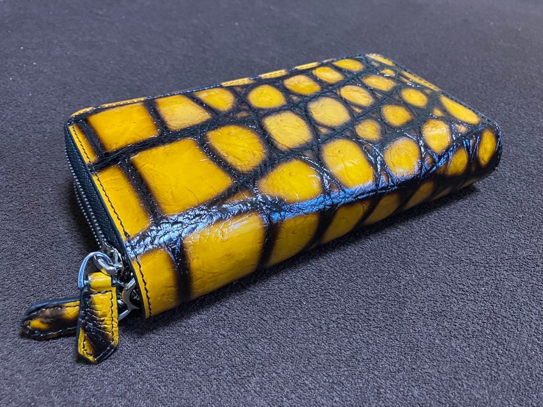 クロコダイル（本物）Wファスナー長財布☆新品未使用☆最終値下げ価格☆