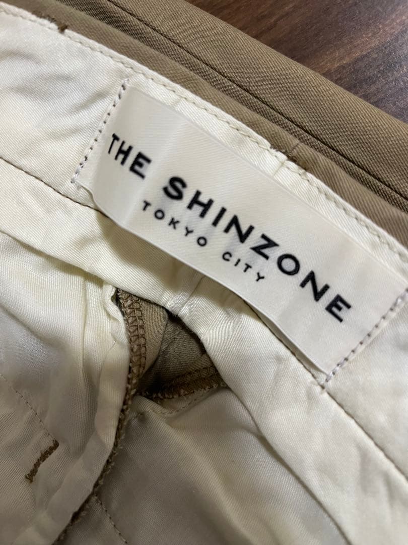 新品　WASHED ハイウエストチノパン　ベージュ　P0