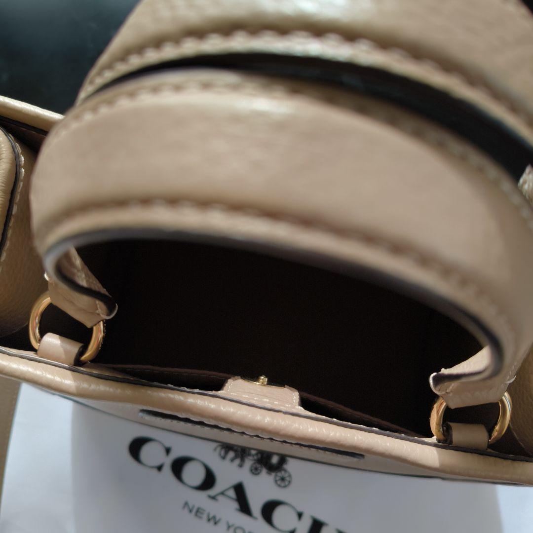 COACH 2wayデンプシーベージュ ショルダトートーバッグ
