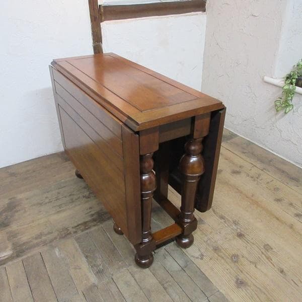 イギリス アンティーク 家具 ゲートレッグテーブル ダイニング 英国 6062e