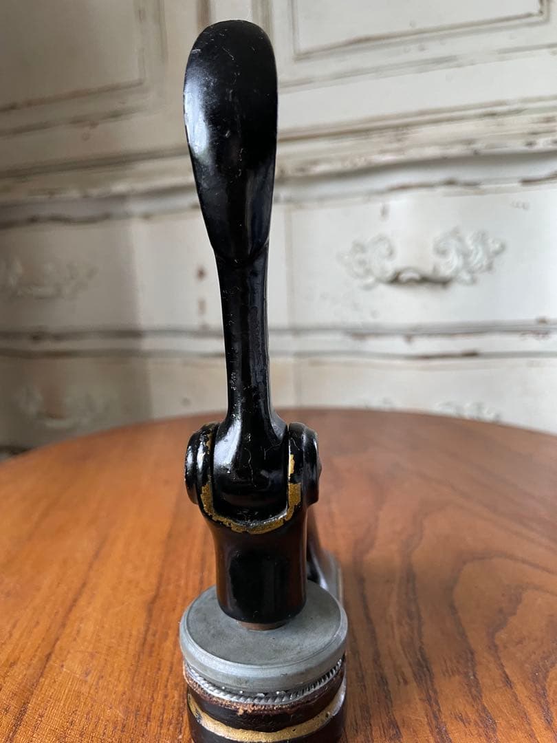 アンティーク　エンボッサー　公印　メタル　スタンプ　シール　プレス　アメリカ