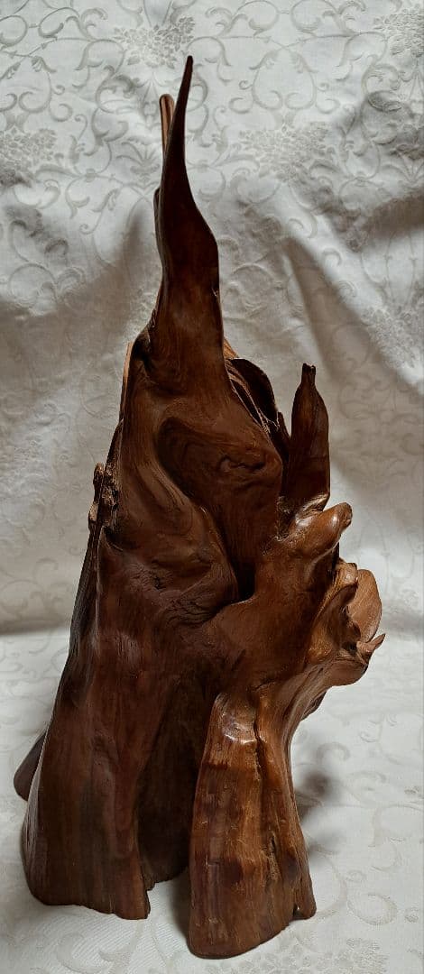 屋久杉　2組組み合わせ　飾り置物