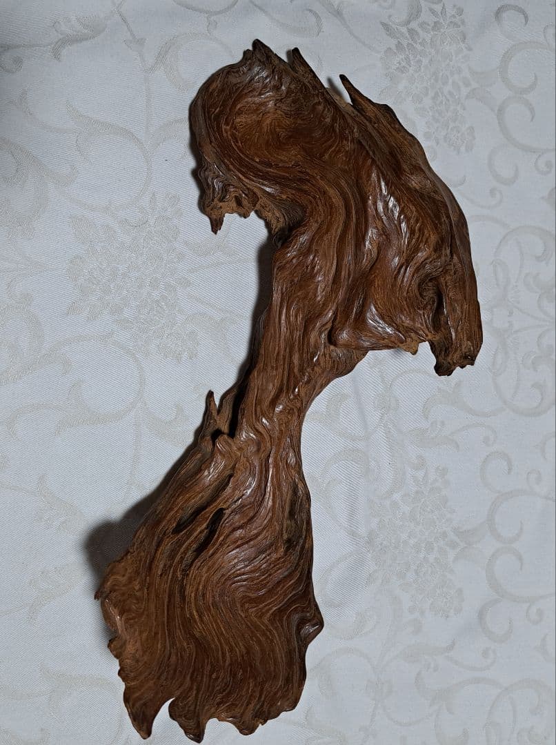 屋久杉　2組組み合わせ　飾り置物