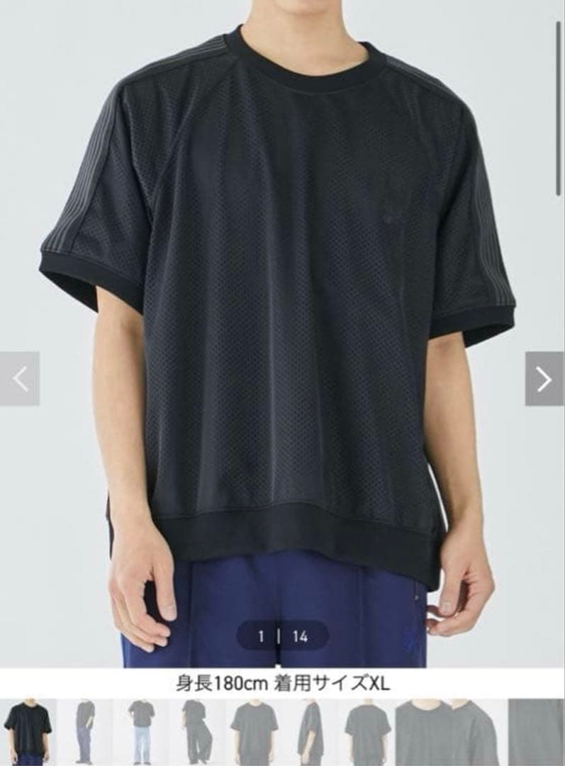 Needles メッシュTシャツ Studious別注