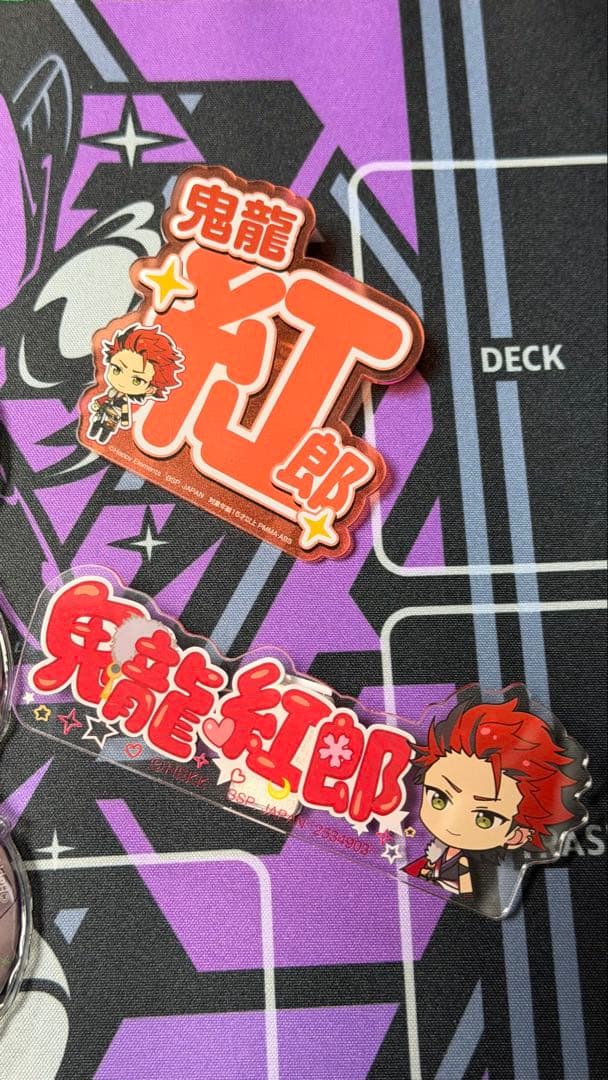 あんスタ 鬼龍紅郎 缶バッジ アクリルネームプレート
