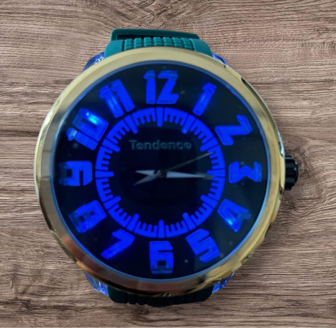 Tendances TY532001 グリーン ラバーベルト 時計※新品未使用品