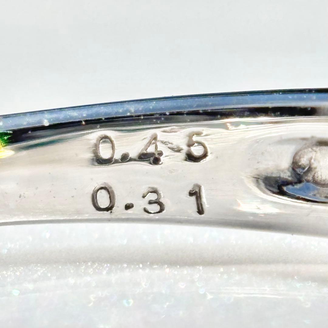 Pt900 アレキサンドライト ダイヤ 計0.76ctリング