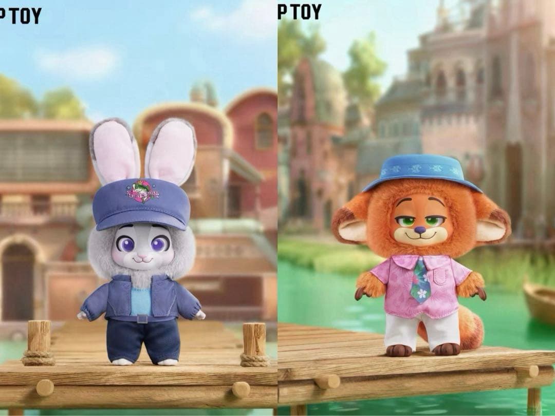 TOPTOY Zootopia 2 マスコット ぬいぐるみ ニック＆ジュディ