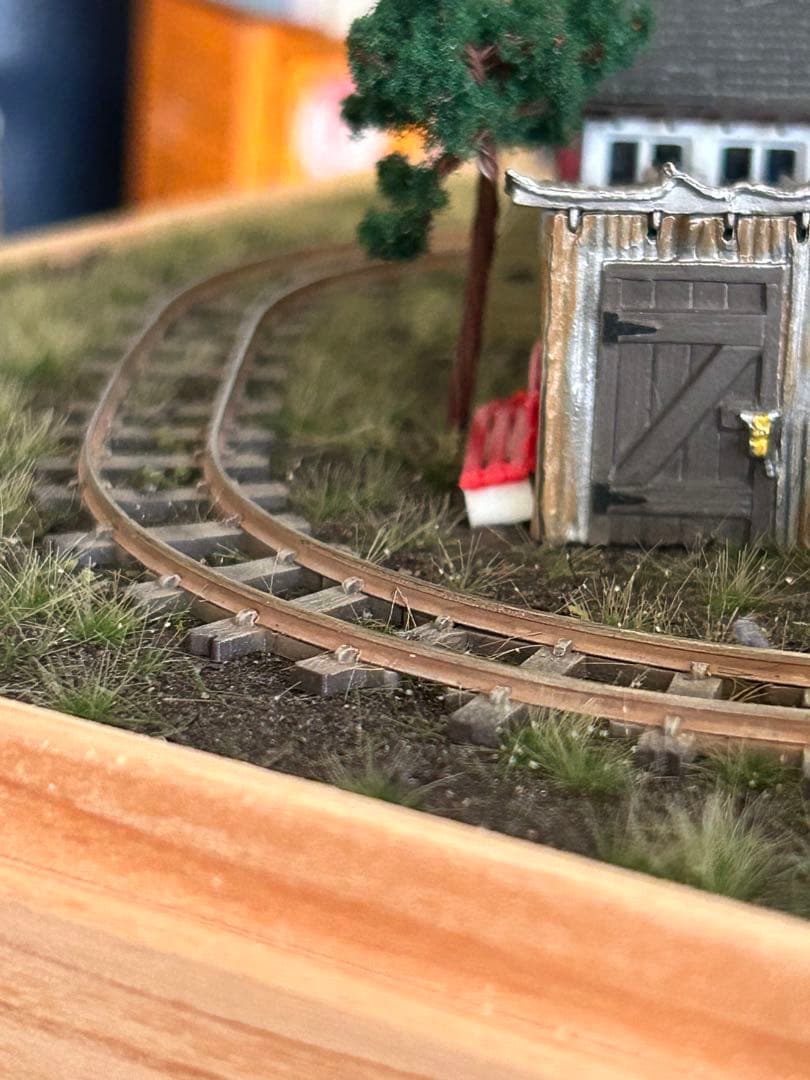 HOナロー・Nゲージ小型レイアウト 小屋と倉庫のセット