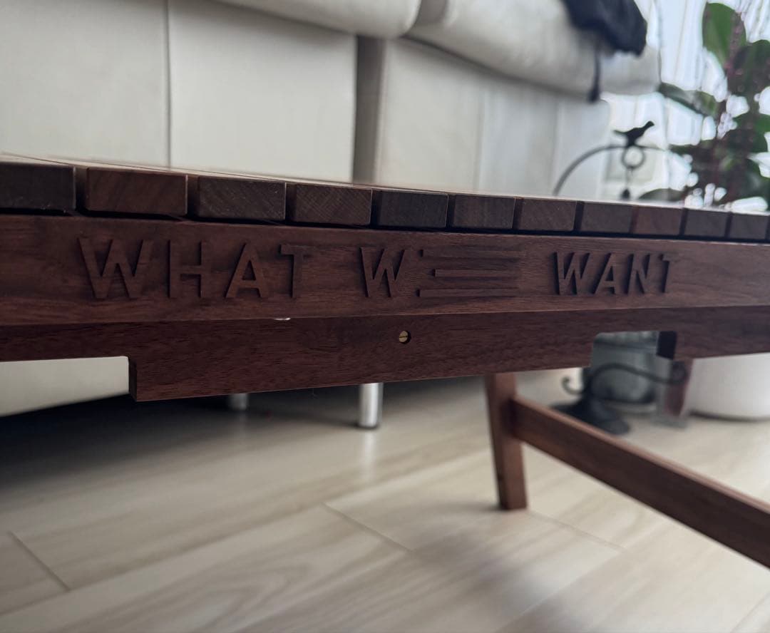 WHAT WE WANT O EXTENSIONTABLE ウォルナット