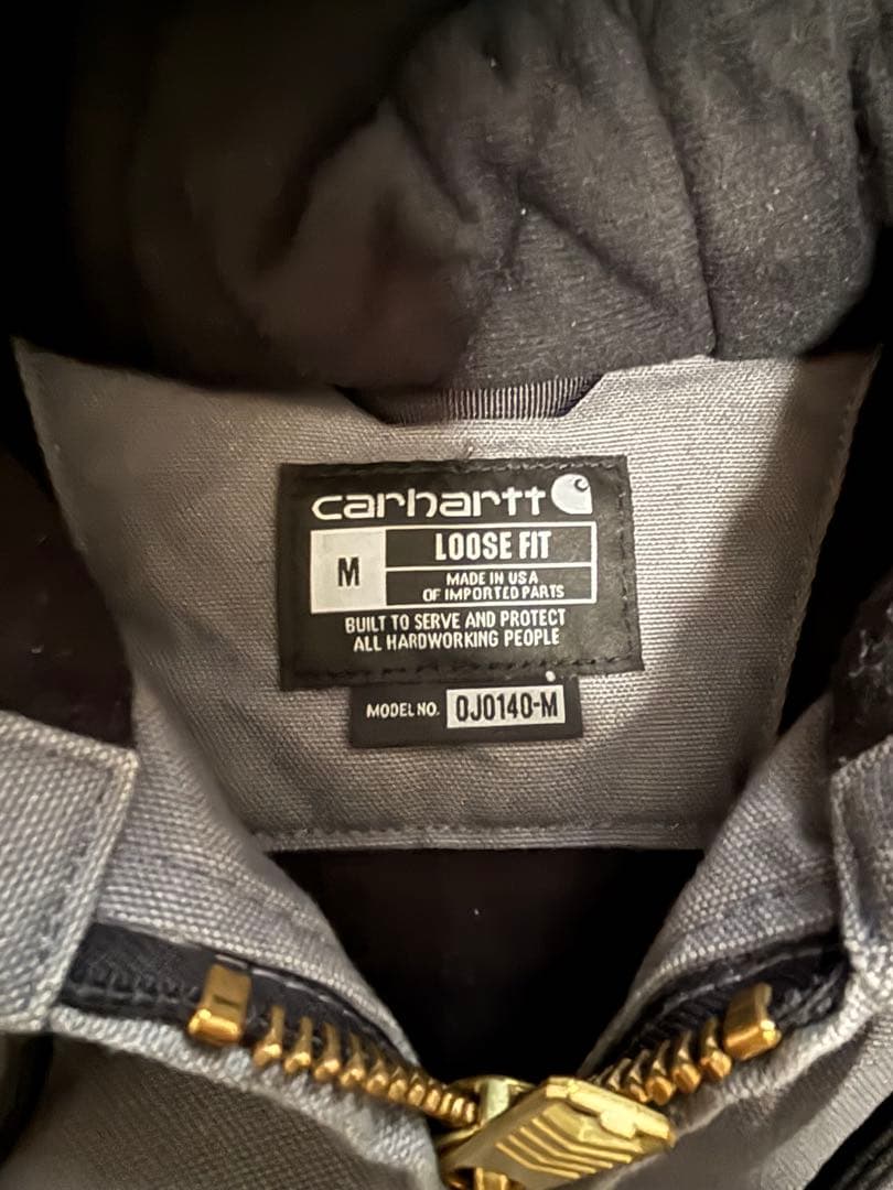 Carhartt ダックキルティングフードジャケットアクティブジャケット