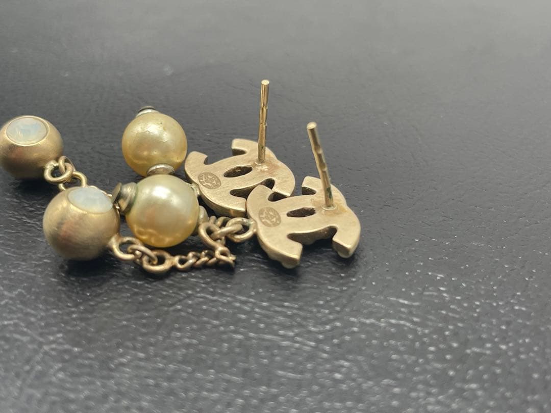 CHANEL シャネル ココマーク パールピアス 両耳