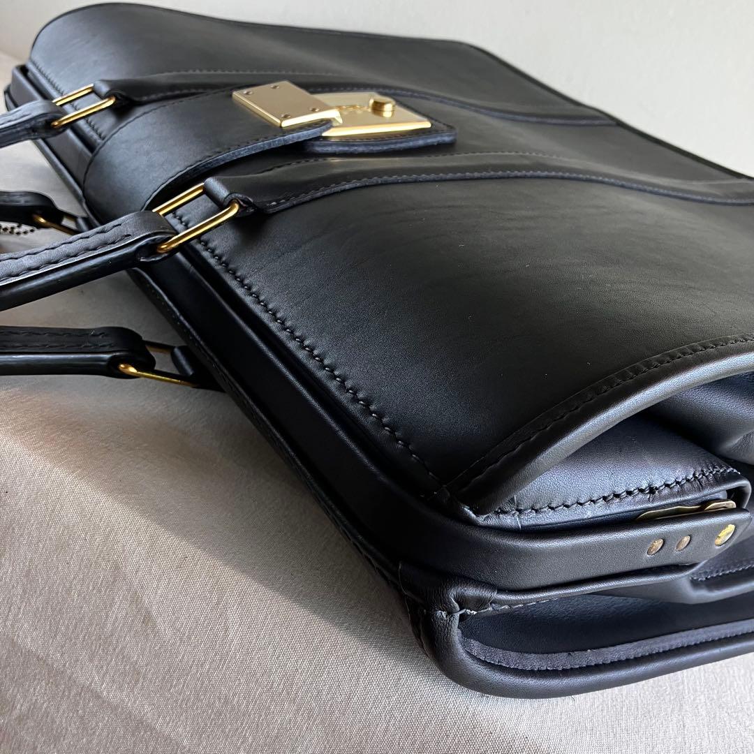 バッグ New Vintage Coach Briefbag Black Leather