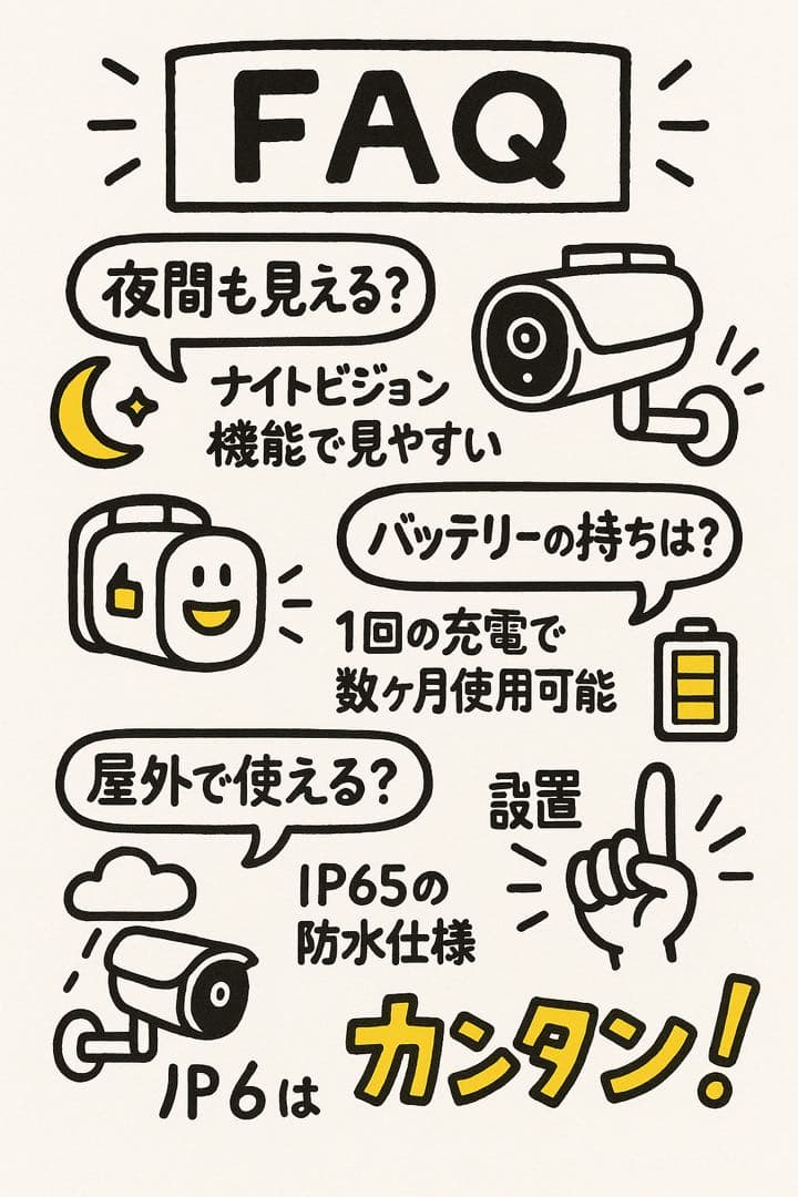 WiFiバッテリーカメラ 5台セット