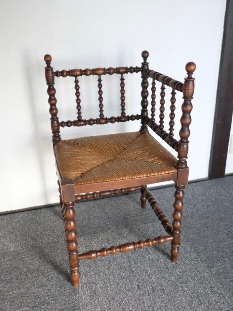 アンティークチェア　コーナーチェア　ボビンチェア