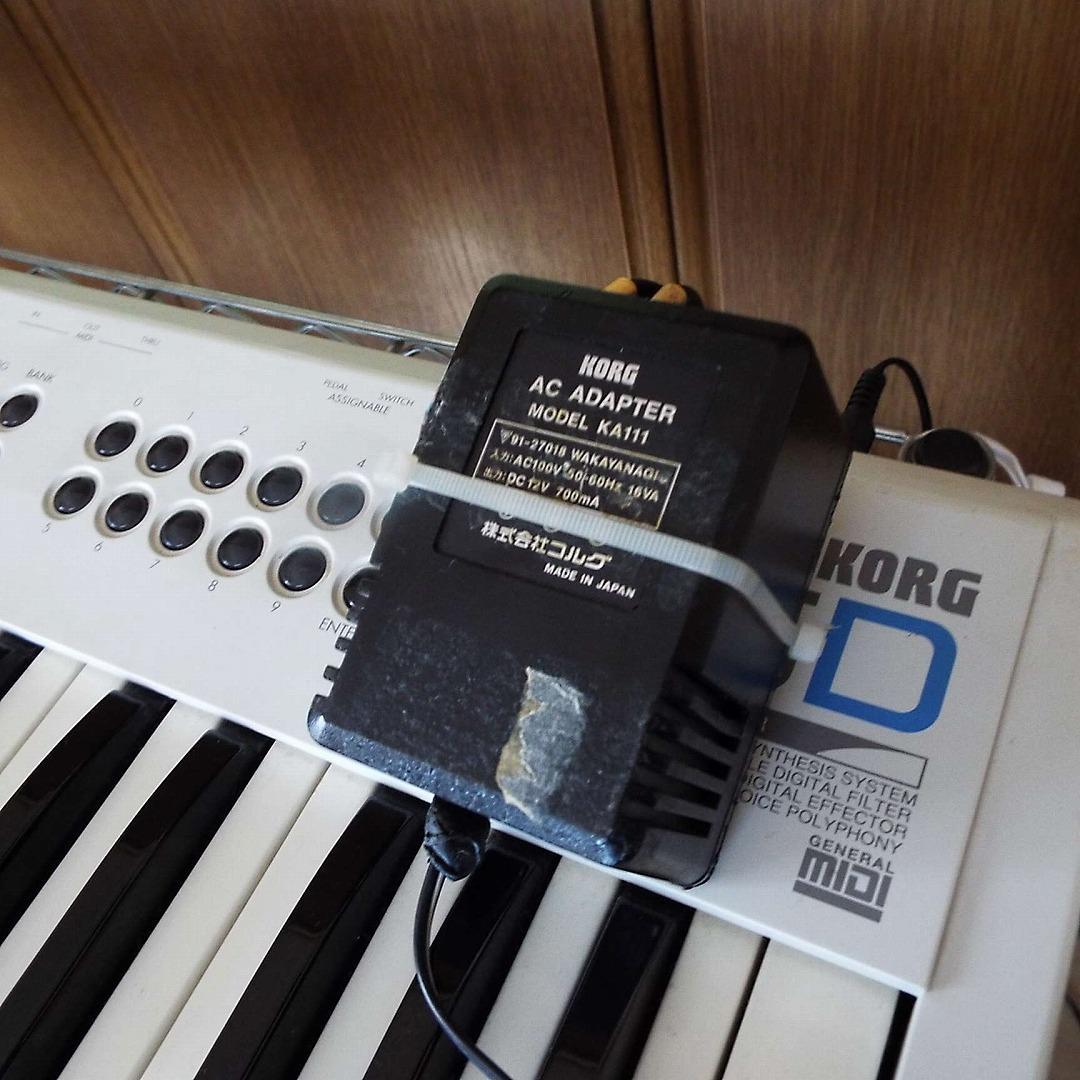 希少_完動_美品_KORG_X5-D_白_内部電池ソケット化_AC