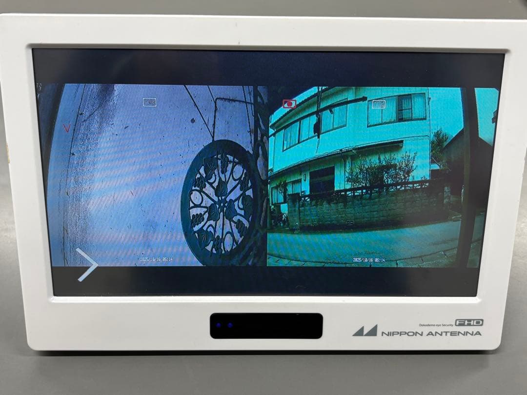 日本アンテナ防犯カメラセット 10.1インチモニター