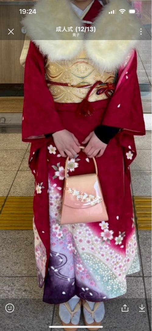 振袖セット 草履、バック　成人式 結婚式 フルセット