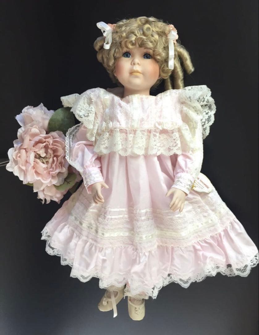 英国ヴィンテージ Alberonアルベロン社　ビスクドール　身長約53cm