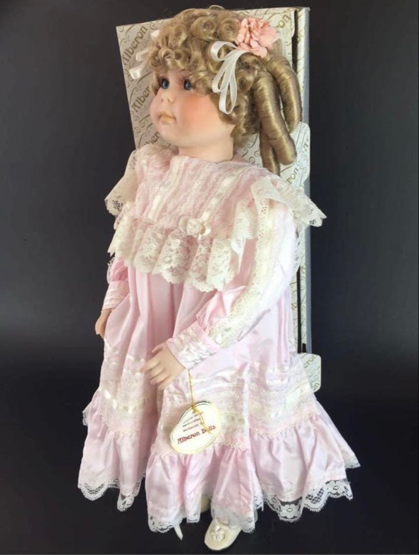 英国ヴィンテージ Alberonアルベロン社　ビスクドール　身長約53cm